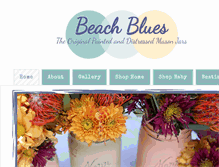 Tablet Screenshot of beachblueshomedecor.com